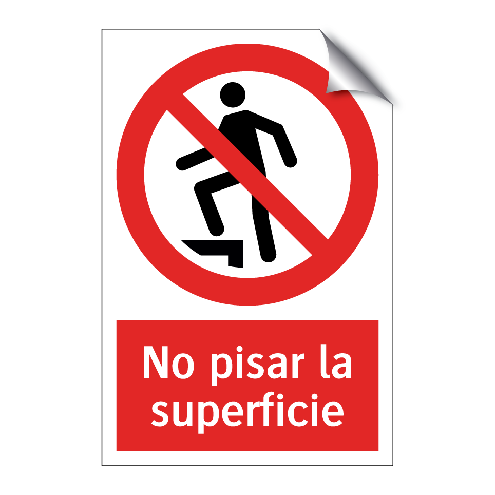 No pisar la superficie