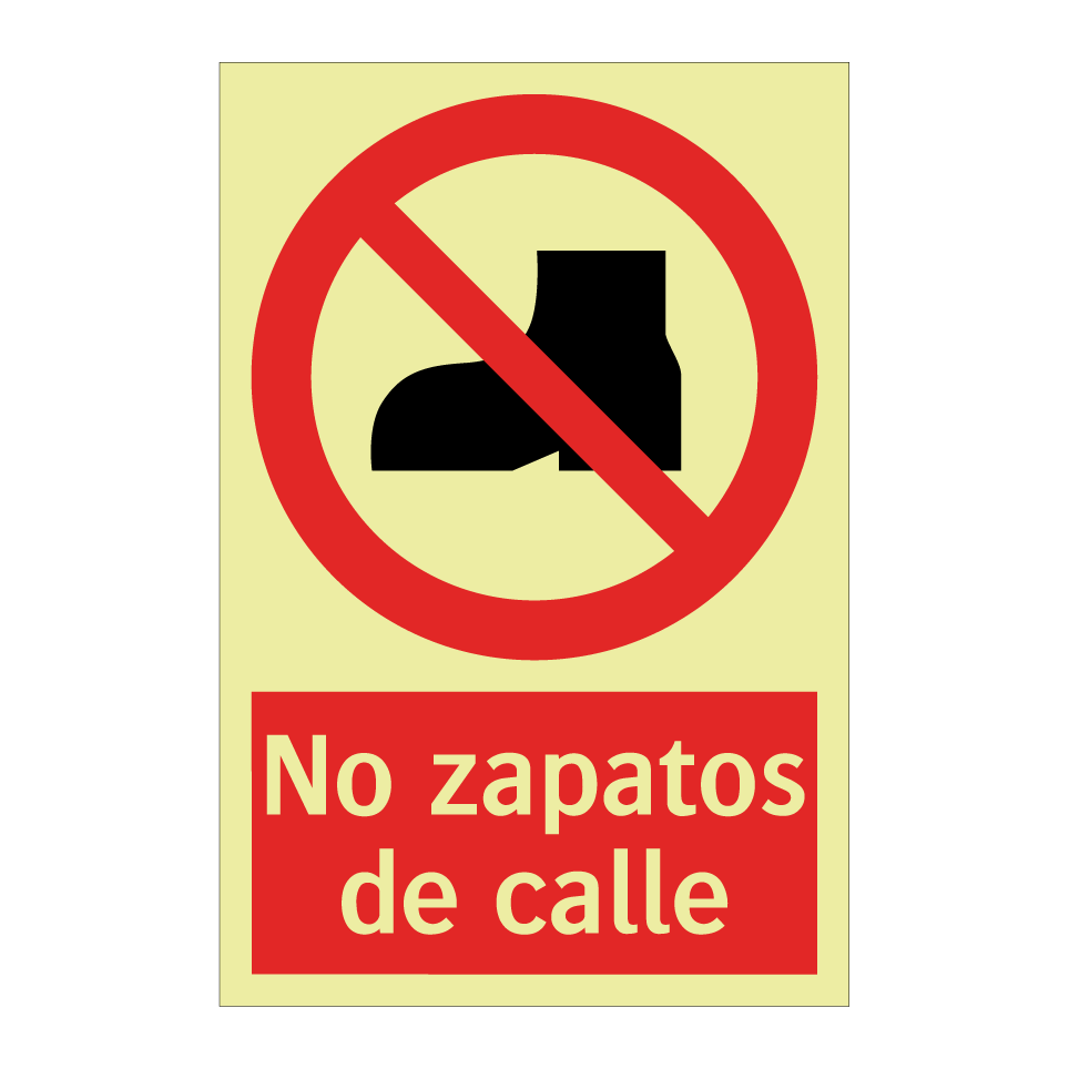 No zapatos de calle