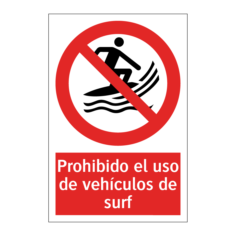 Prohibido el uso de vehículos de surf