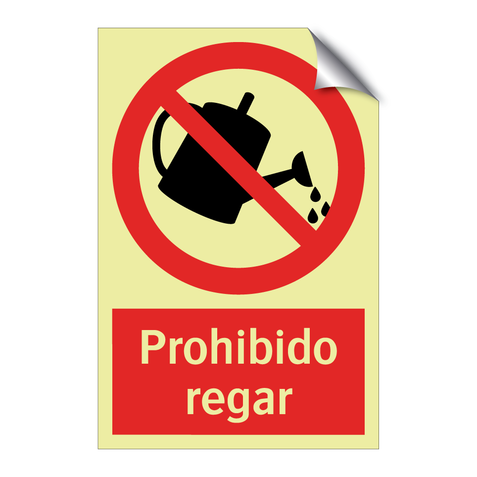 Prohibido regar