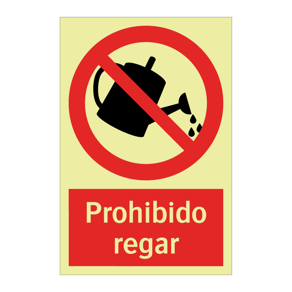 Prohibido regar