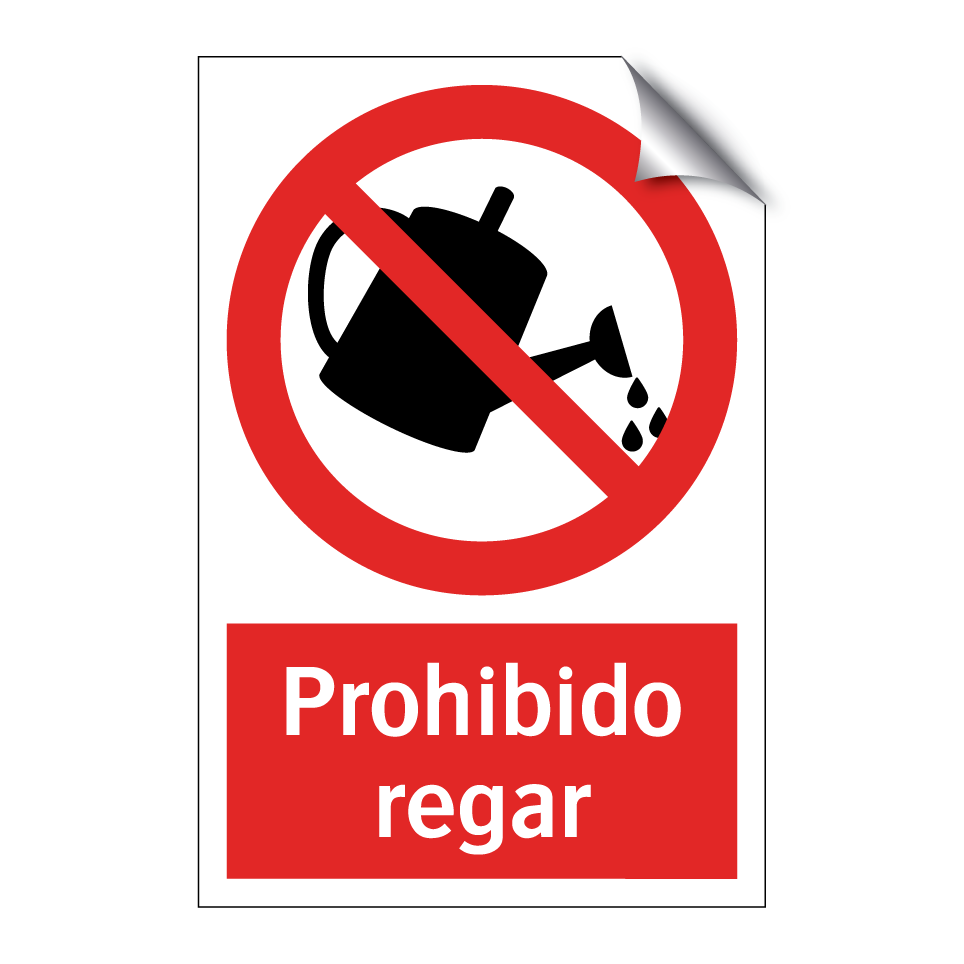 Prohibido regar