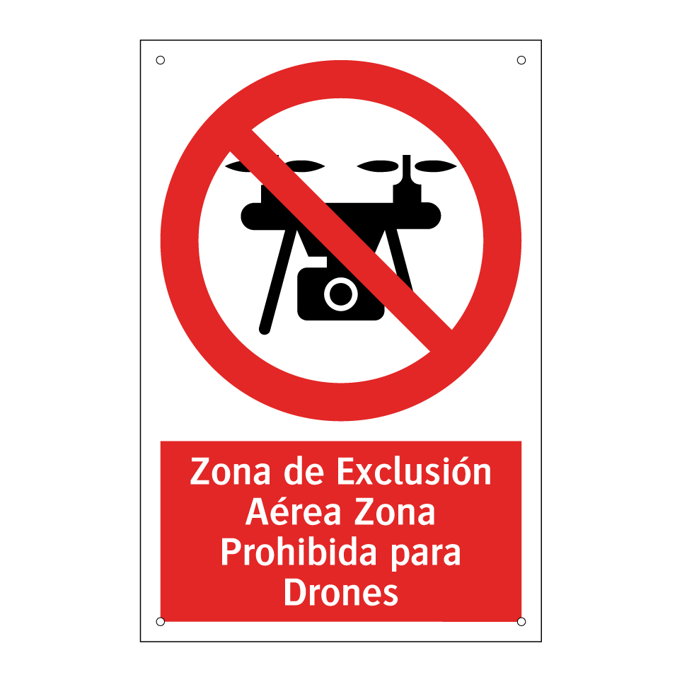 Zona de Exclusión Aérea Zona Prohibida para Drones