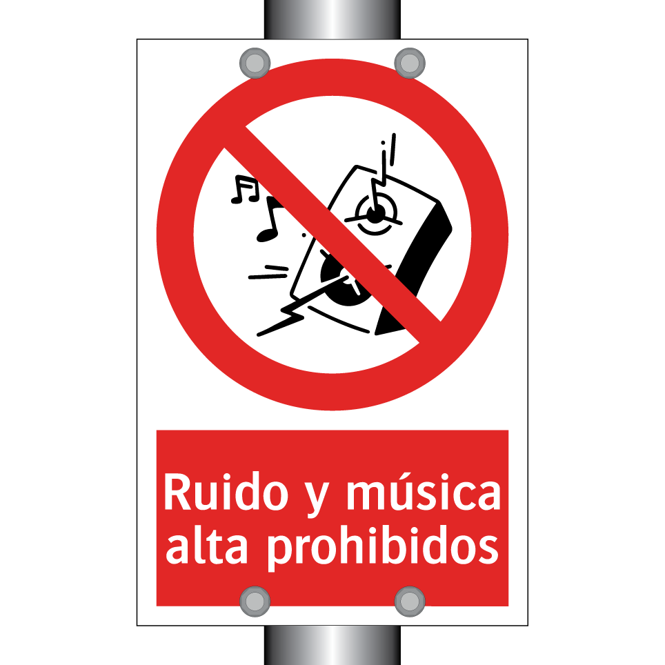 Ruido y música alta prohibidos