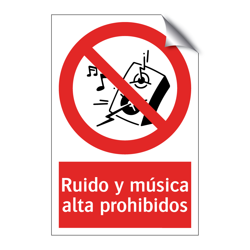 Ruido y música alta prohibidos