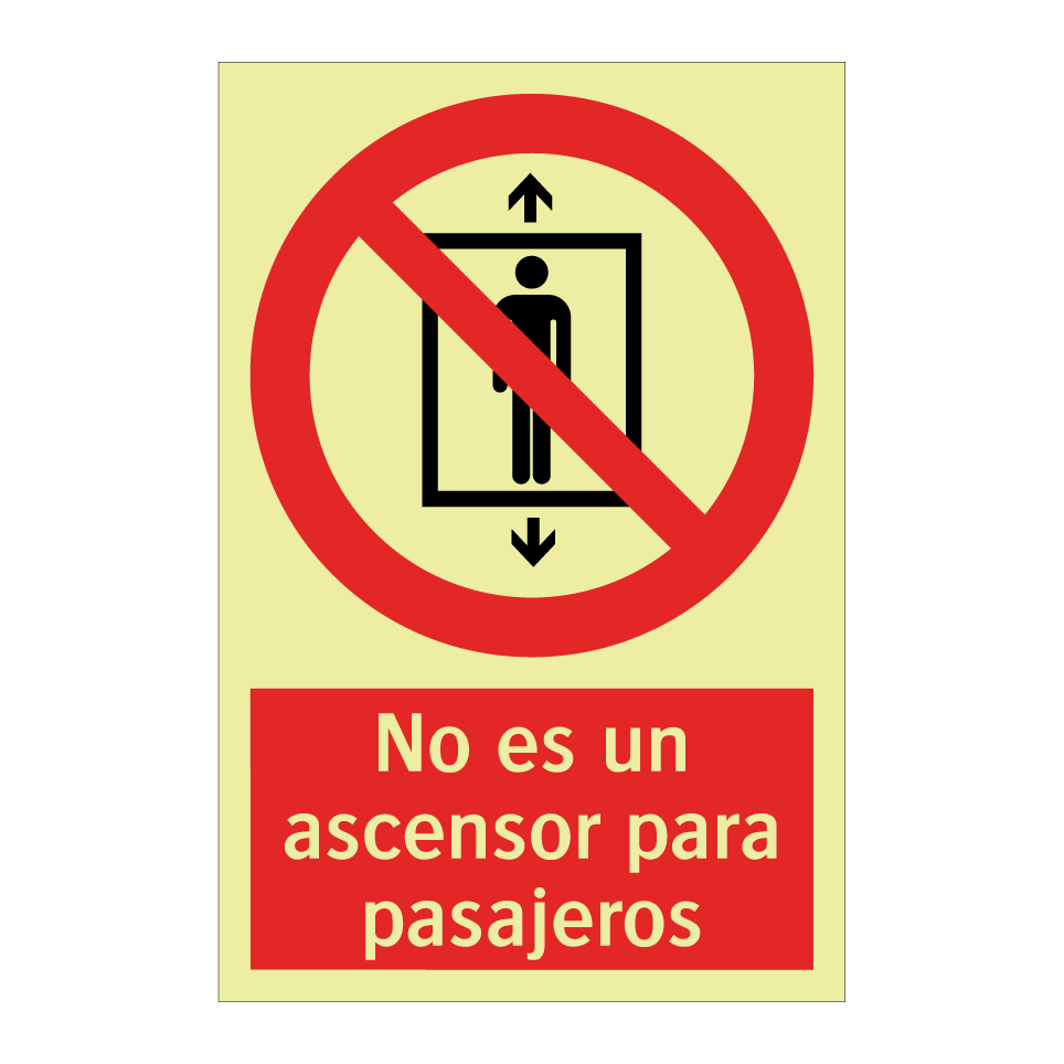 No es un ascensor para pasajeros