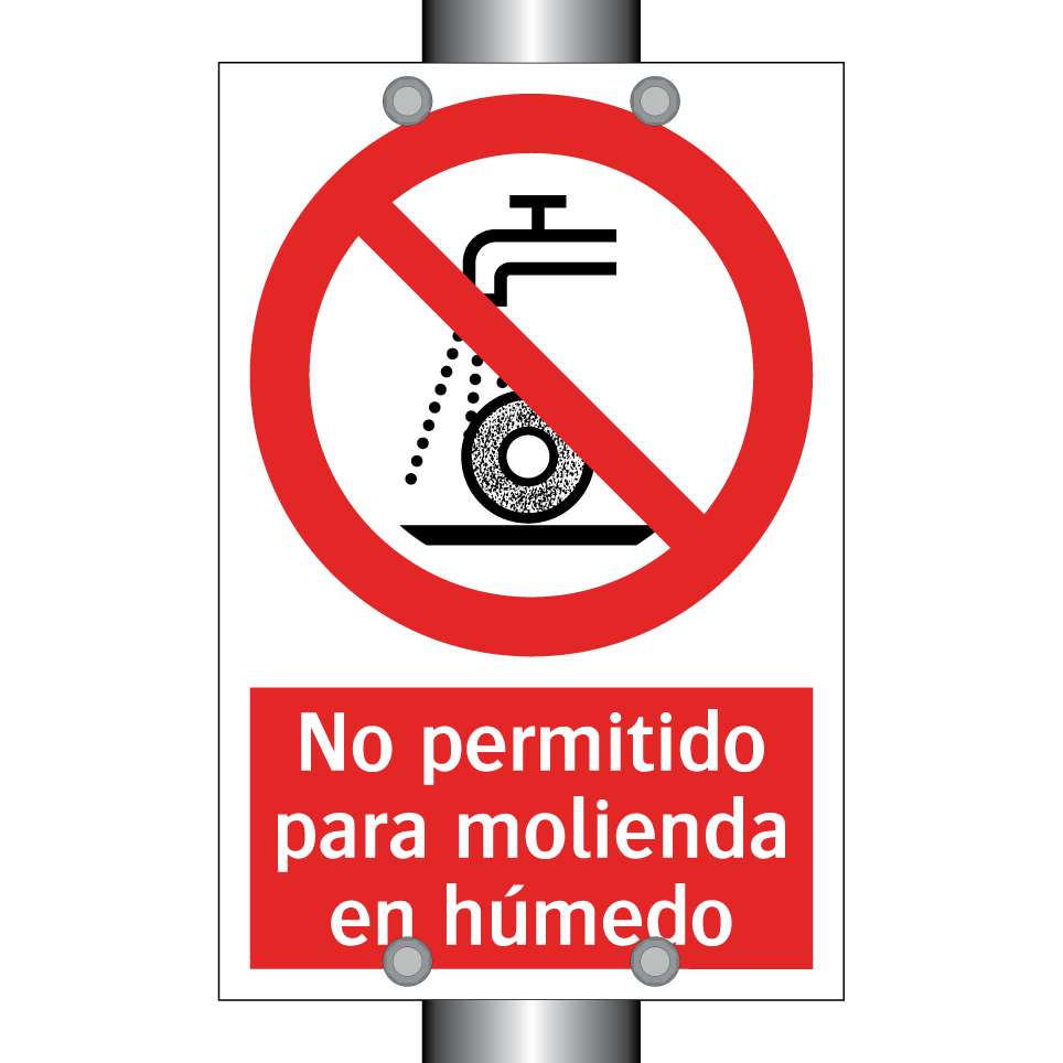 No permitido para molienda en húmedo