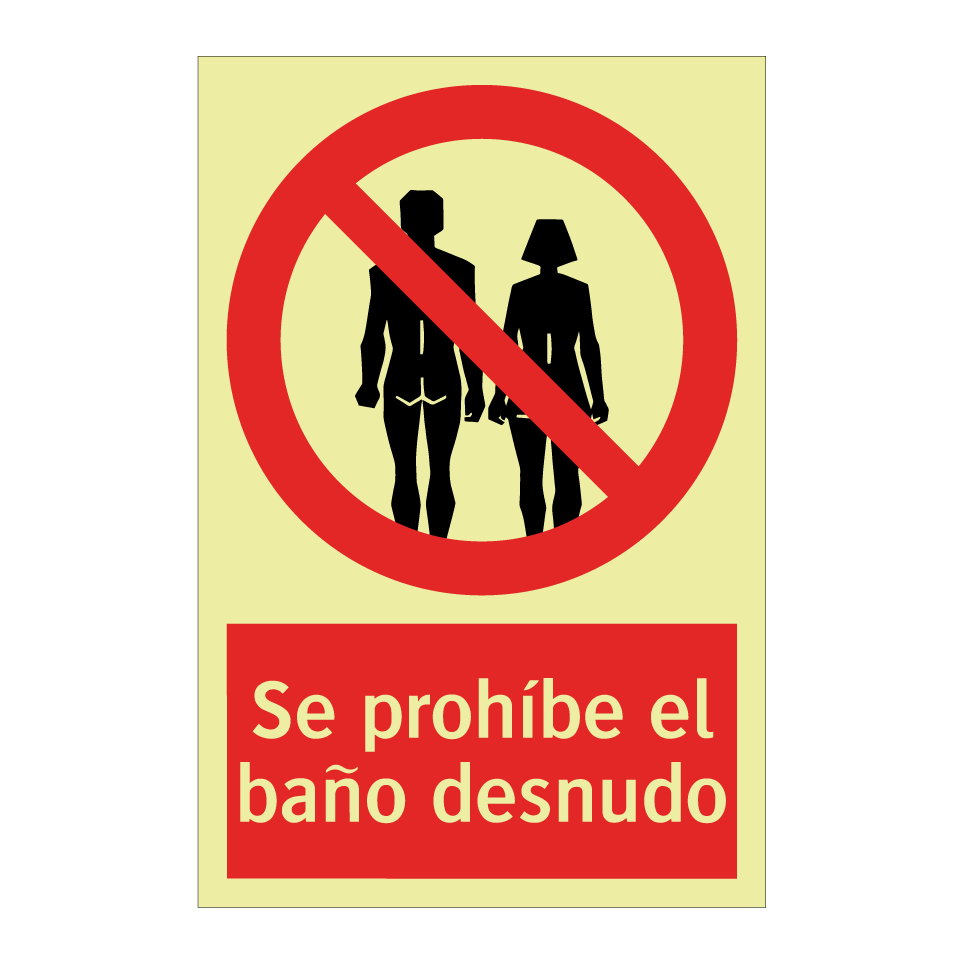Se prohíbe el baño desnudo
