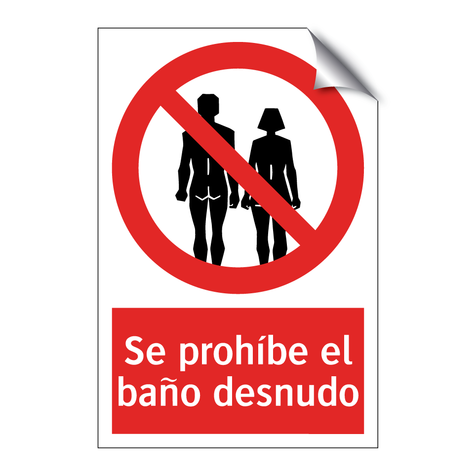 Se prohíbe el baño desnudo