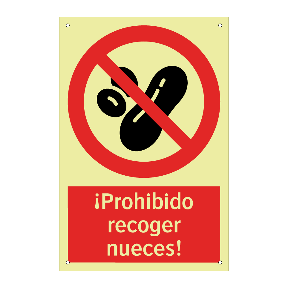 ¡Prohibido recoger nueces!