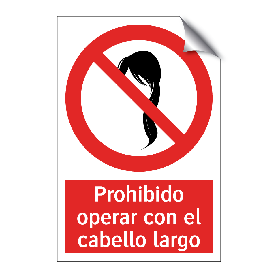 Prohibido operar con el cabello largo