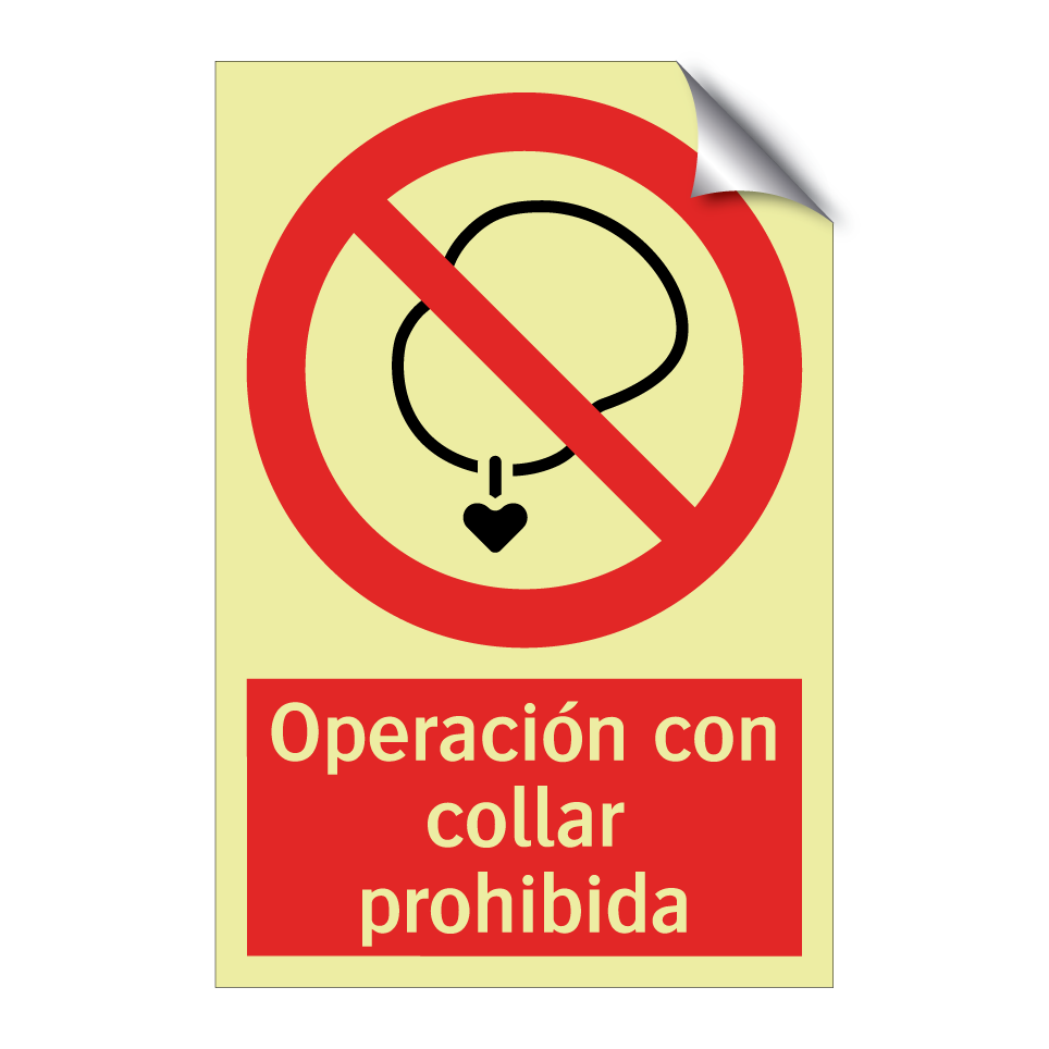 Operación con collar prohibida