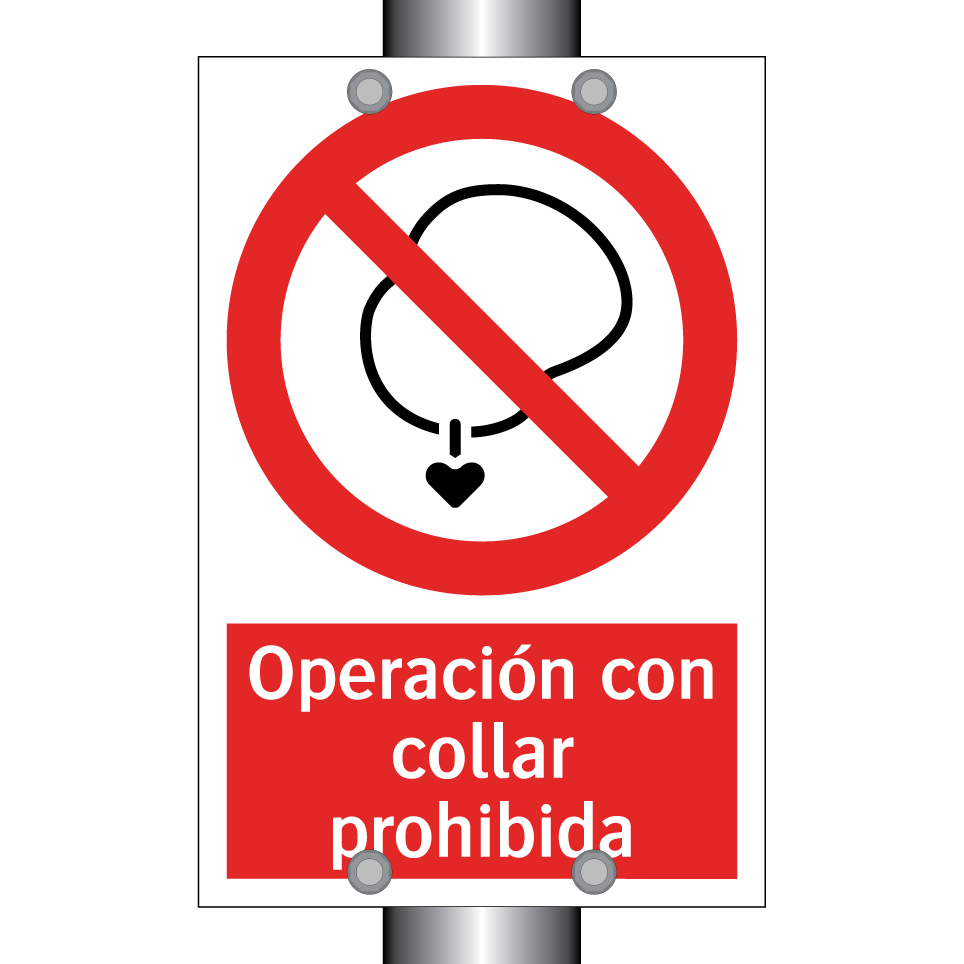 Operación con collar prohibida