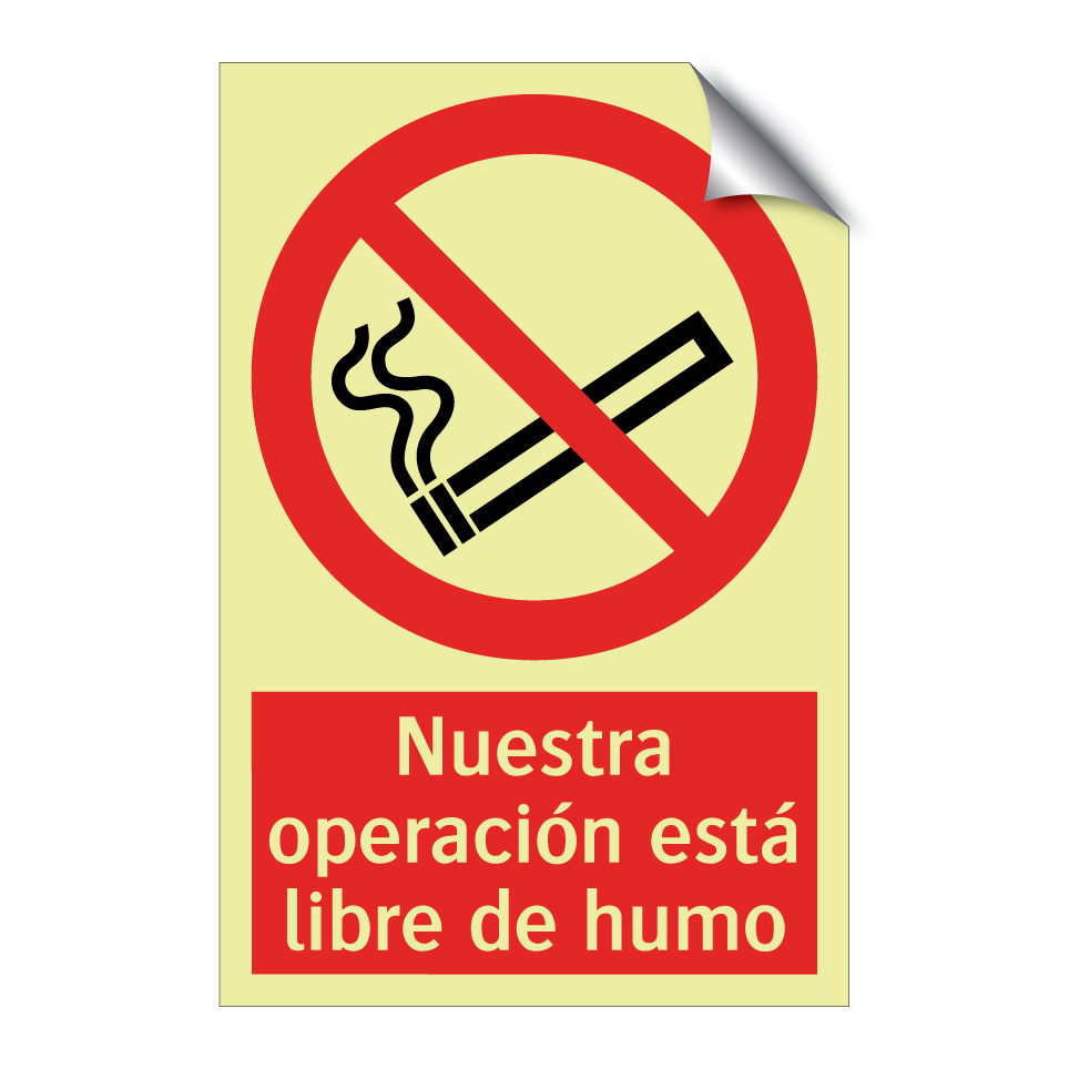 Nuestra operación está libre de humo