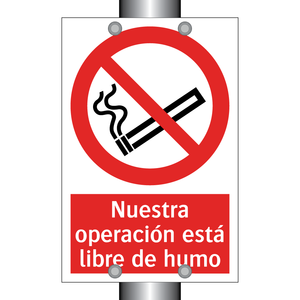 Nuestra operación está libre de humo