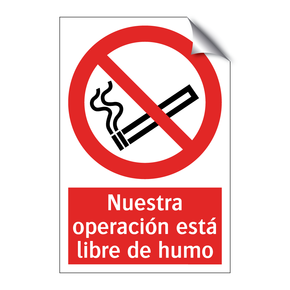 Nuestra operación está libre de humo