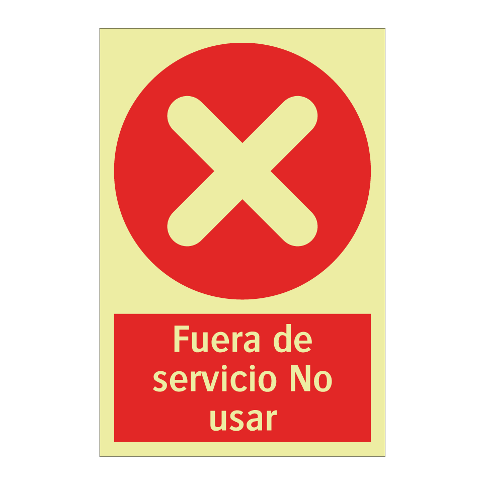 Fuera de servicio No usar