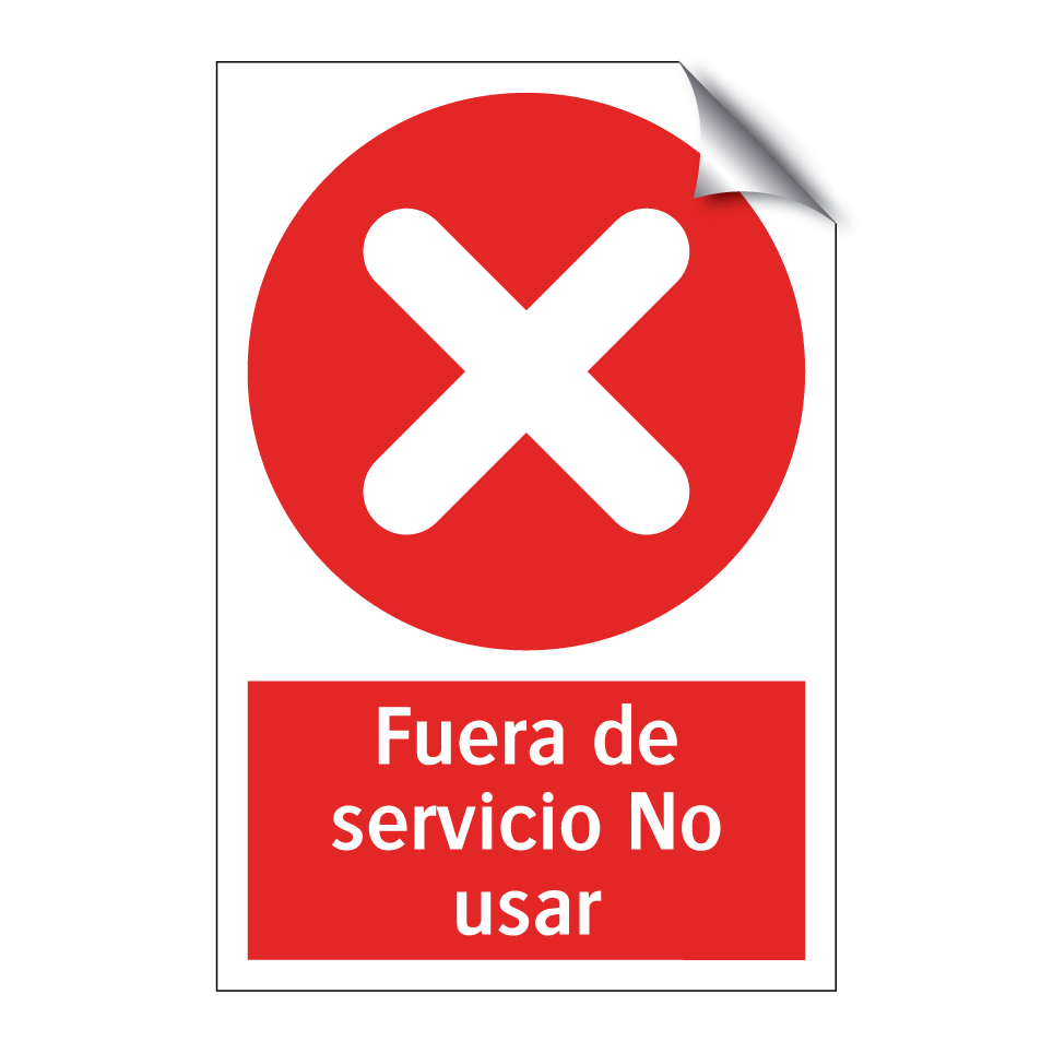 Fuera de servicio No usar