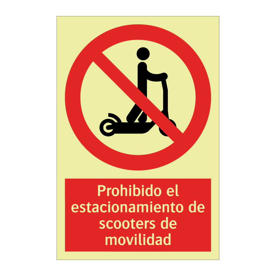 Prohibido el estacionamiento de scooters de movilidad