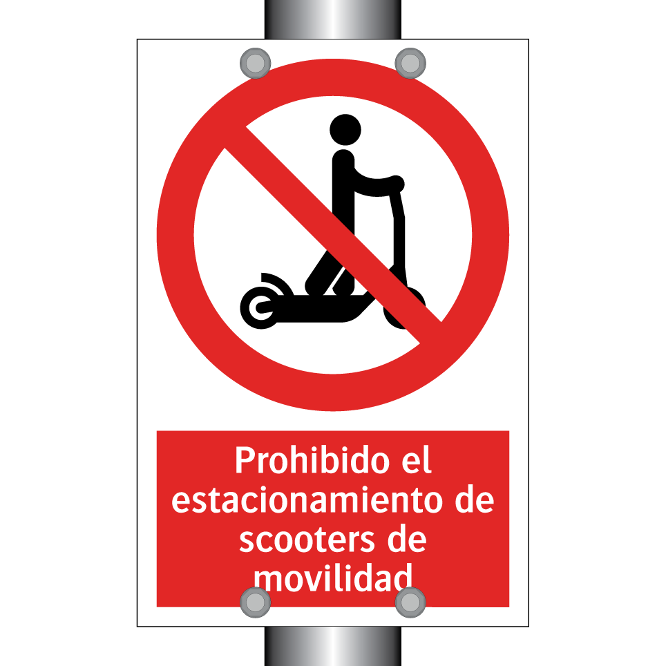 Prohibido el estacionamiento de scooters de movilidad