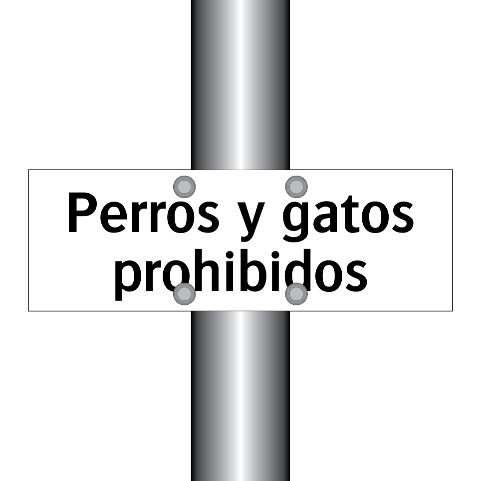 Perros y gatos prohibidos
