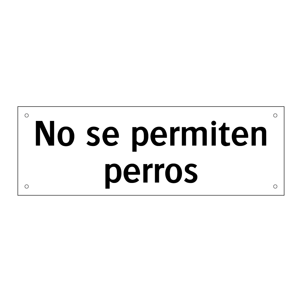 No se permiten perros