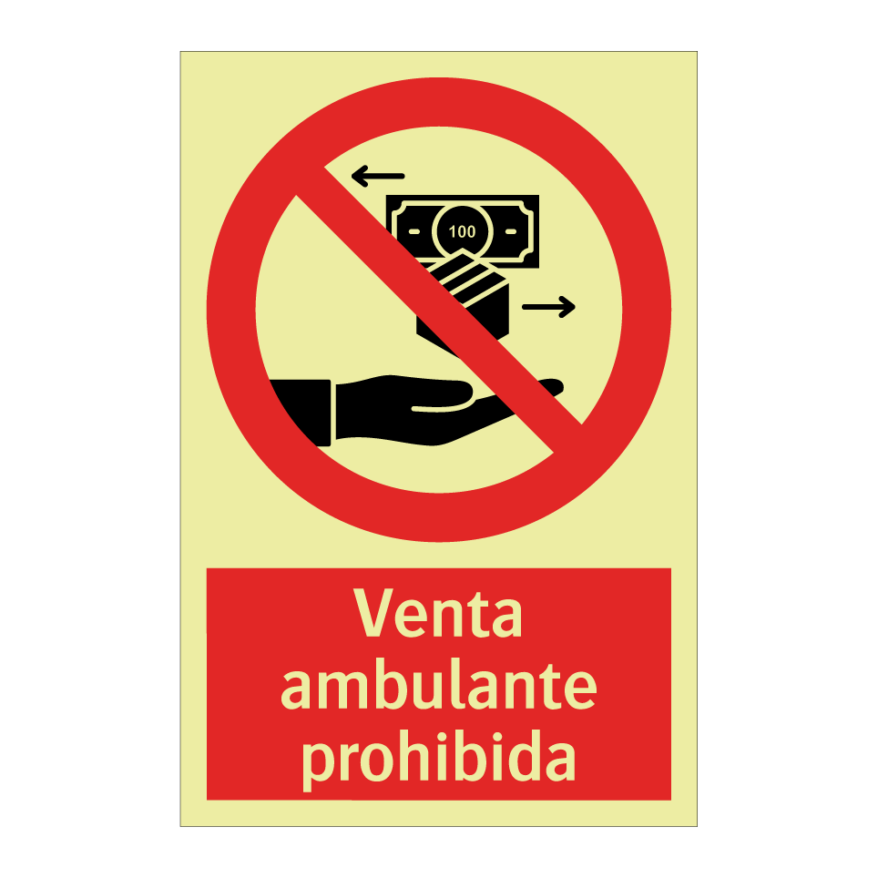Venta ambulante prohibida
