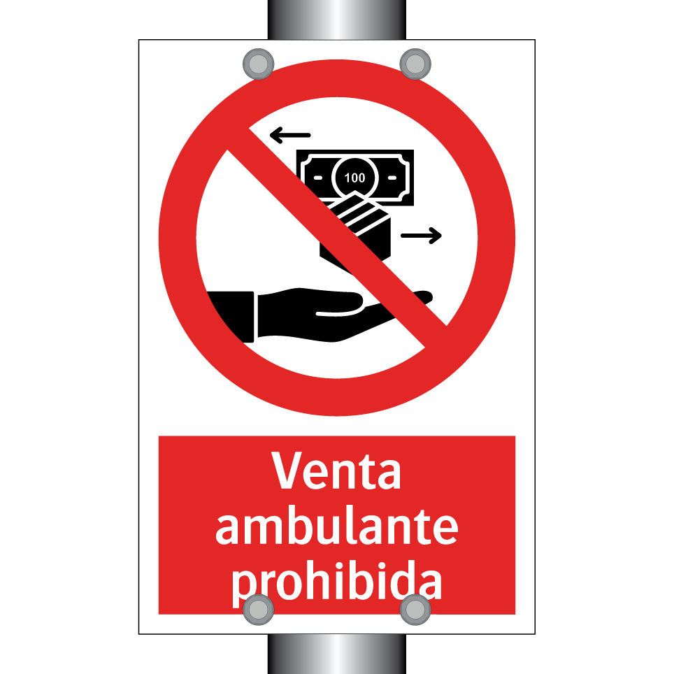 Venta ambulante prohibida