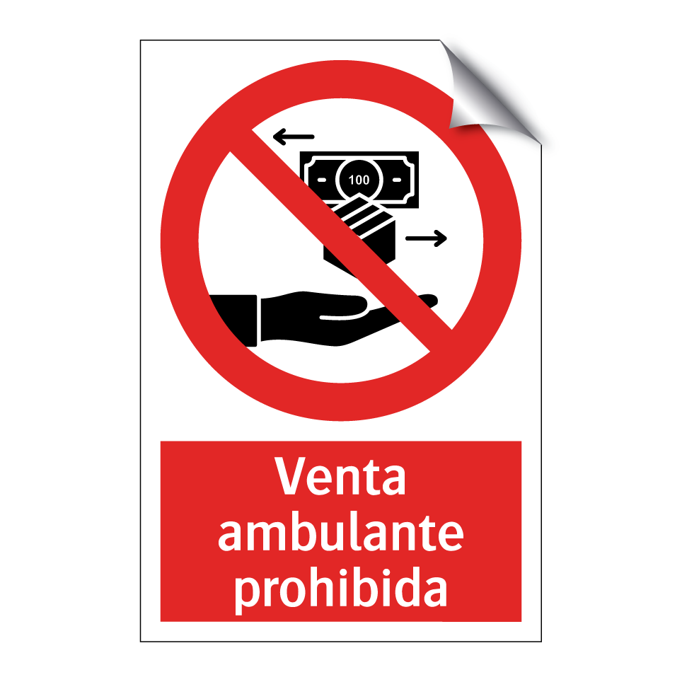 Venta ambulante prohibida