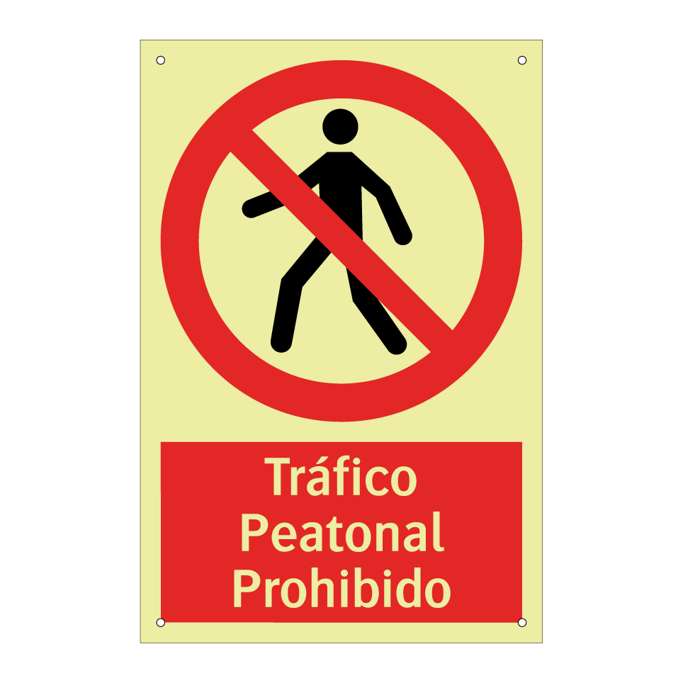 Tráfico Peatonal Prohibido