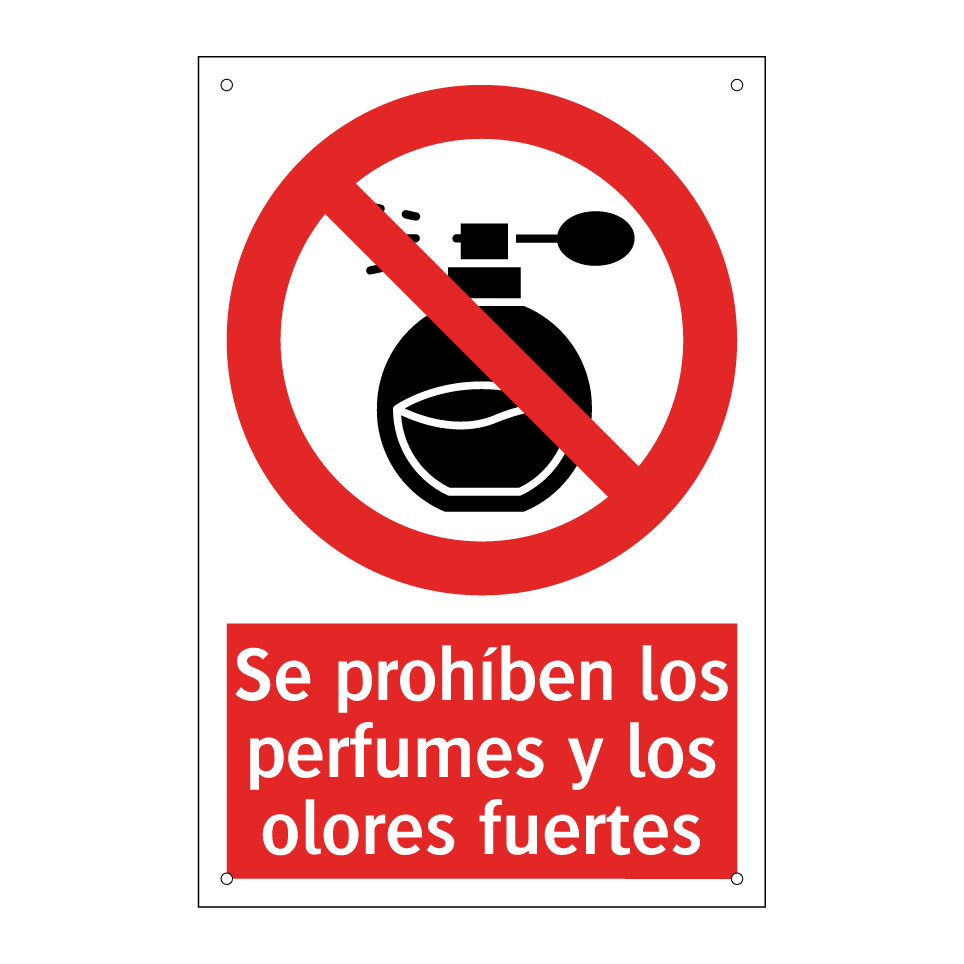 Se prohíben los perfumes y los olores fuertes