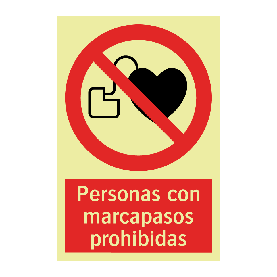Personas con marcapasos prohibidas