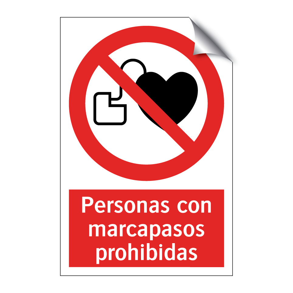 Personas con marcapasos prohibidas