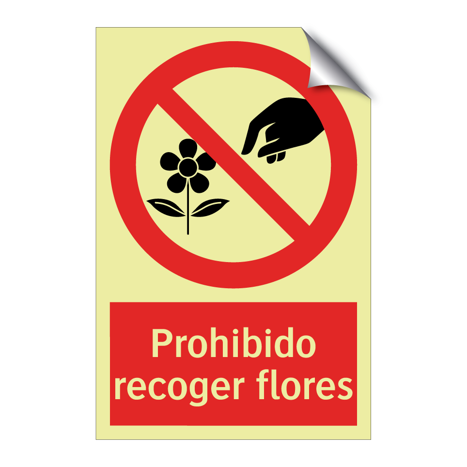 Prohibido recoger flores