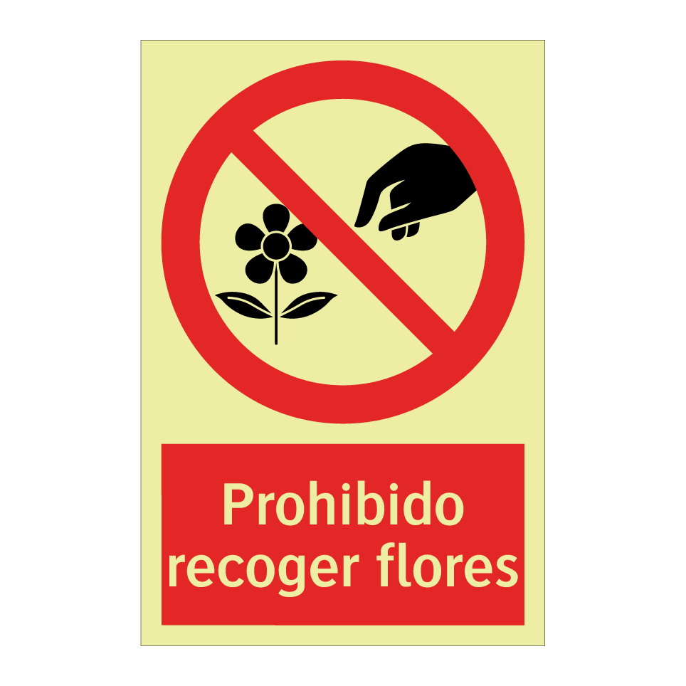 Prohibido recoger flores