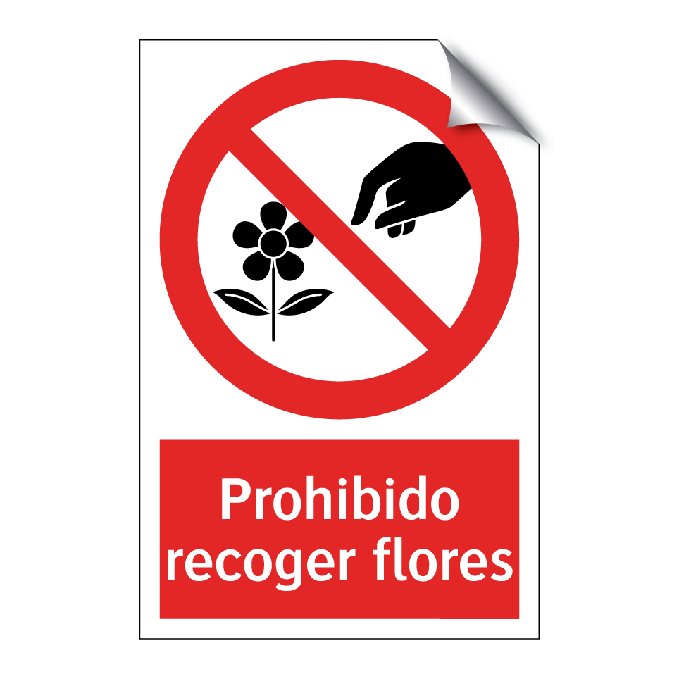 Prohibido recoger flores