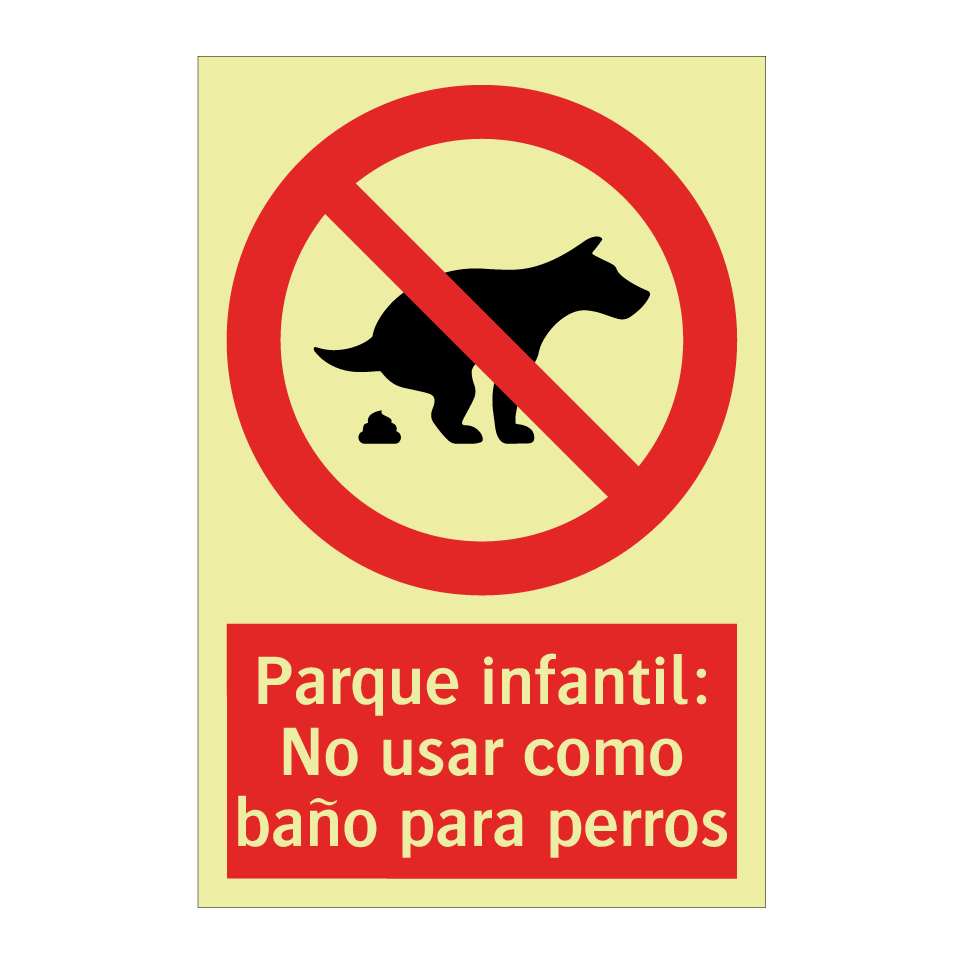 Parque infantil: No usar como baño para perros