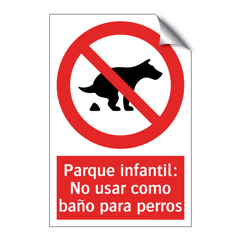Parque infantil: No usar como baño para perros