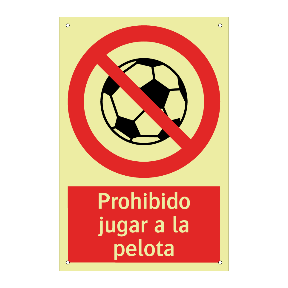Prohibido jugar a la pelota