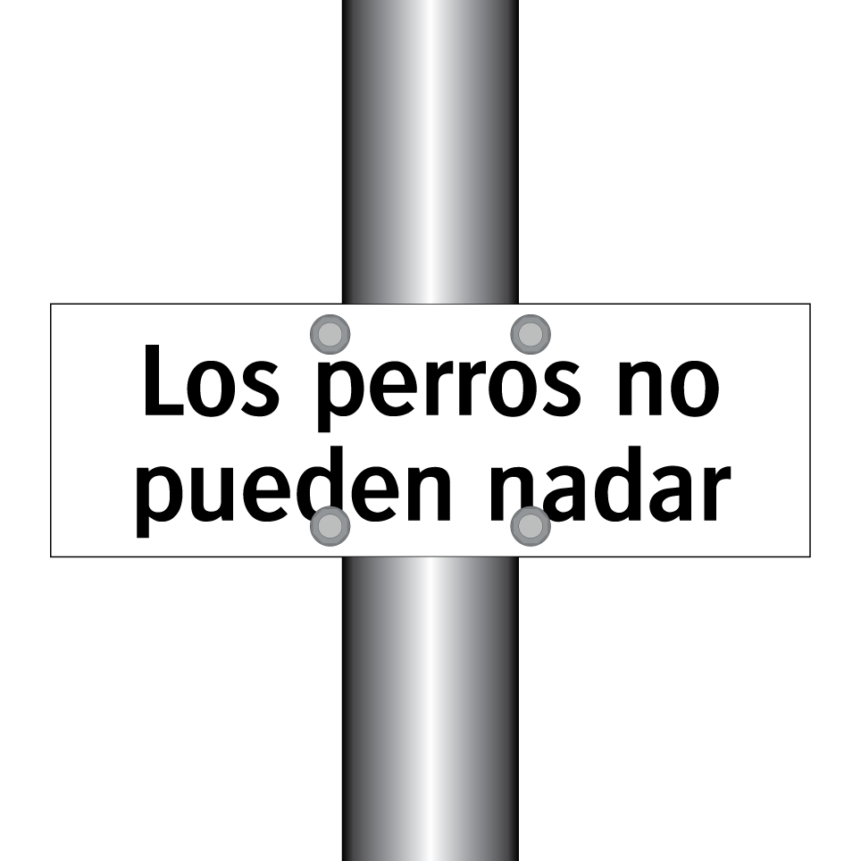 Los perros no pueden nadar