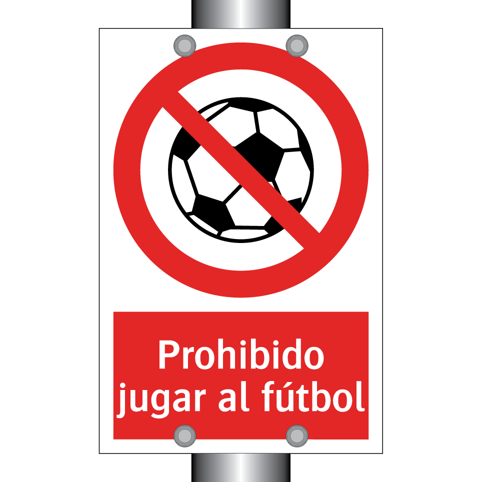 Prohibido jugar al fútbol