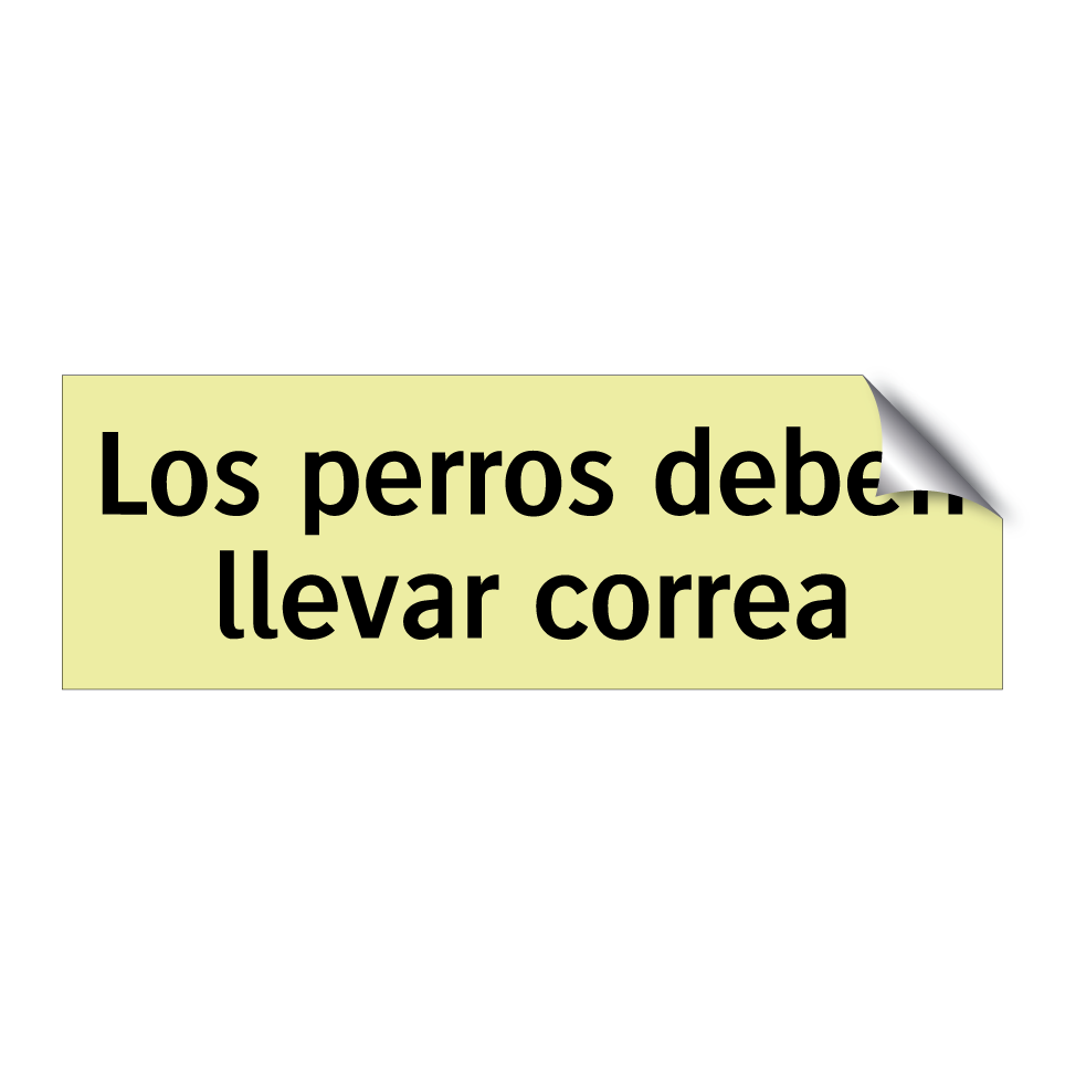 Los perros deben llevar correa
