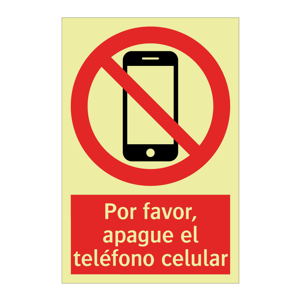 Por favor, apague el teléfono celular