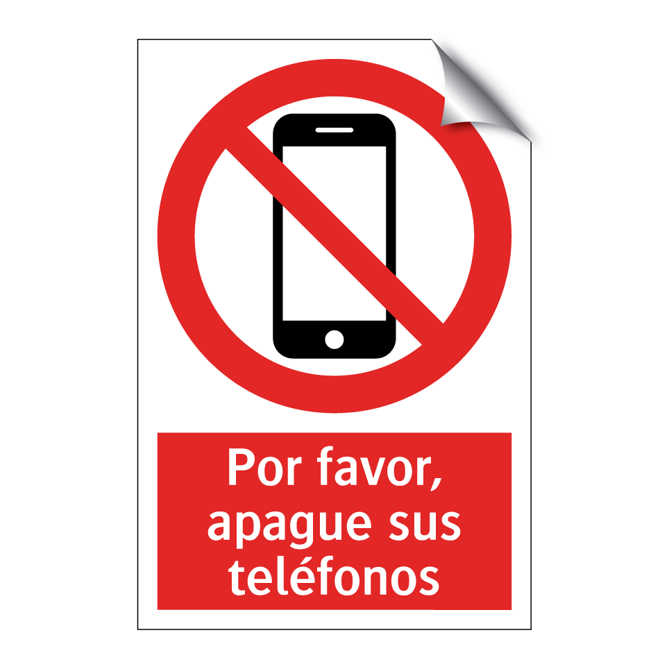 Por favor, apague sus teléfonos