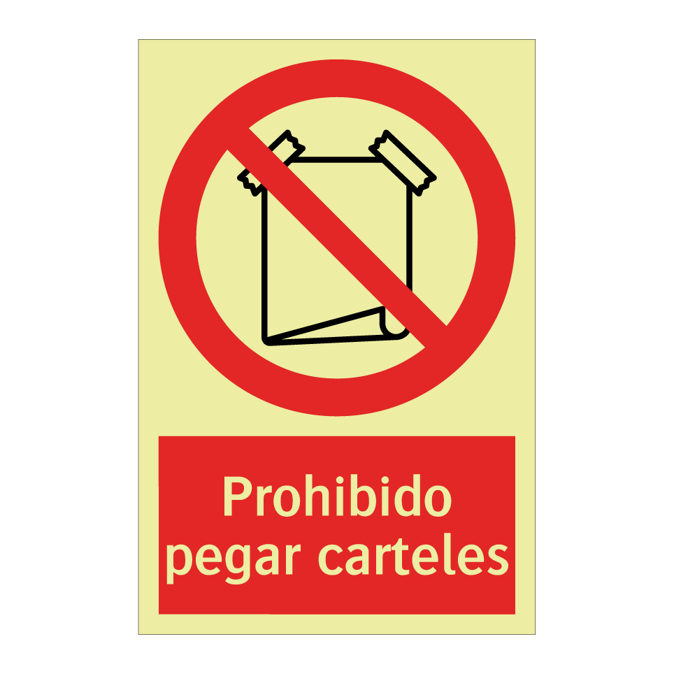 Prohibido pegar carteles