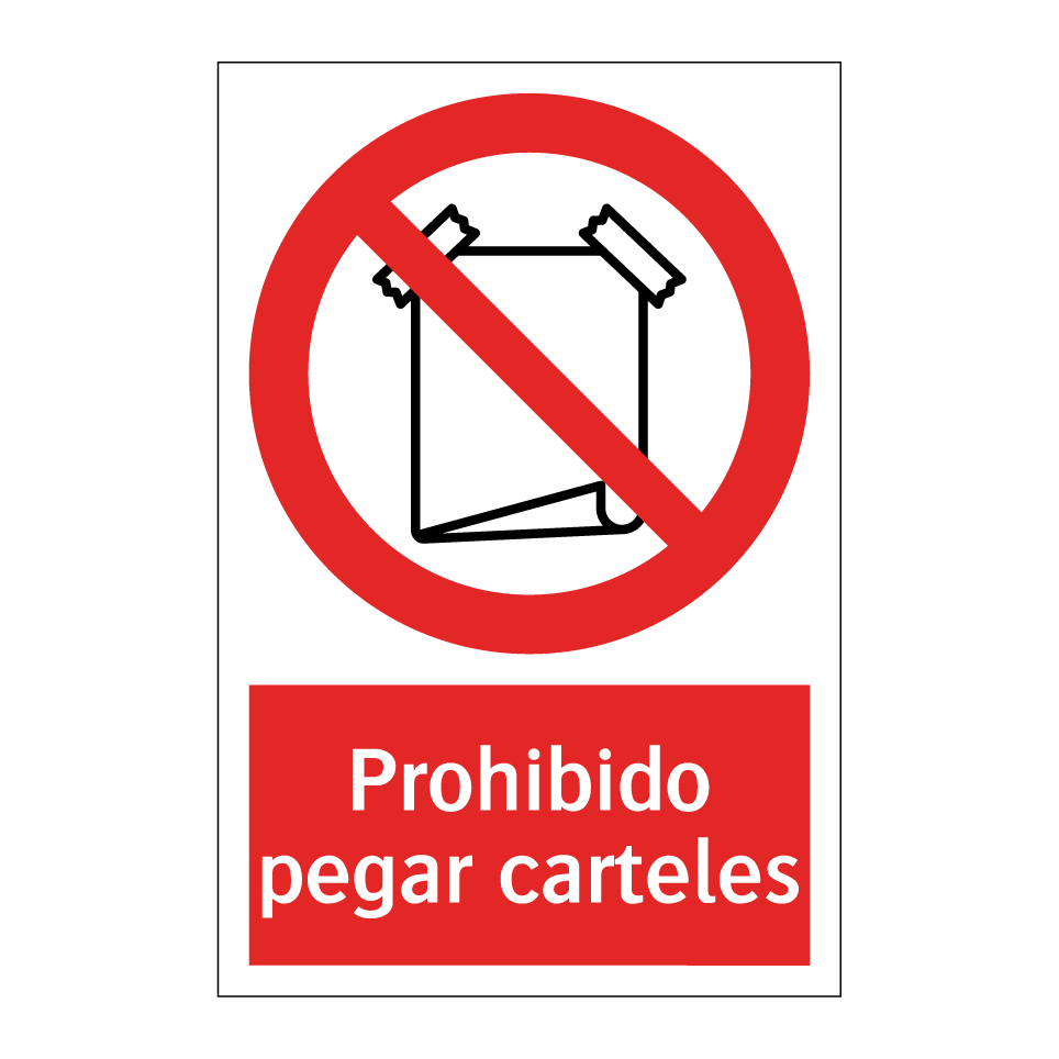 Prohibido pegar carteles