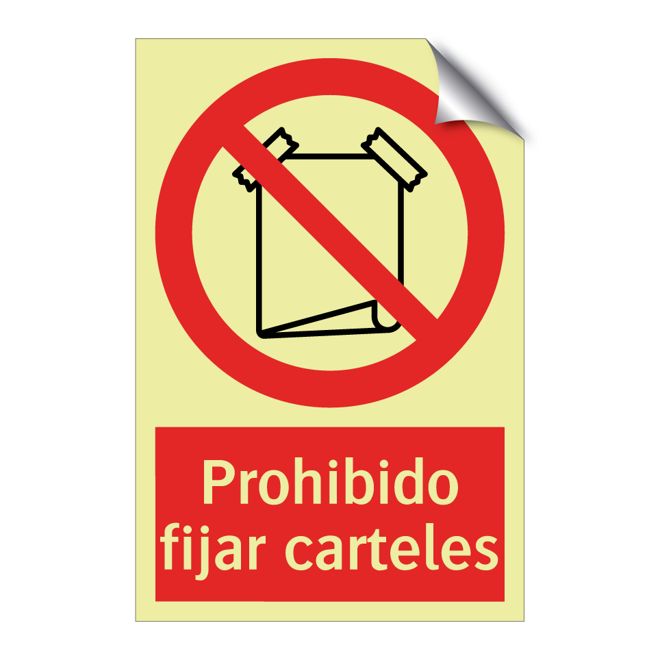 Prohibido fijar carteles