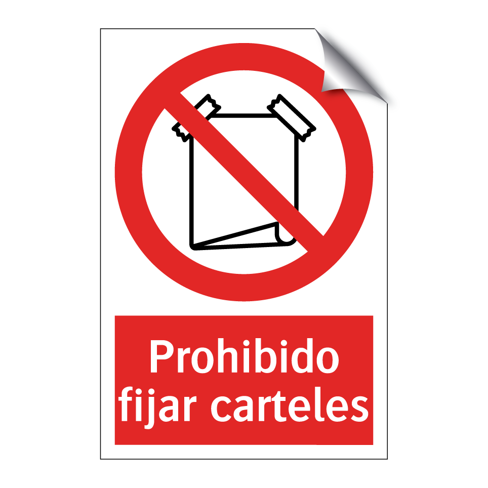 Prohibido fijar carteles
