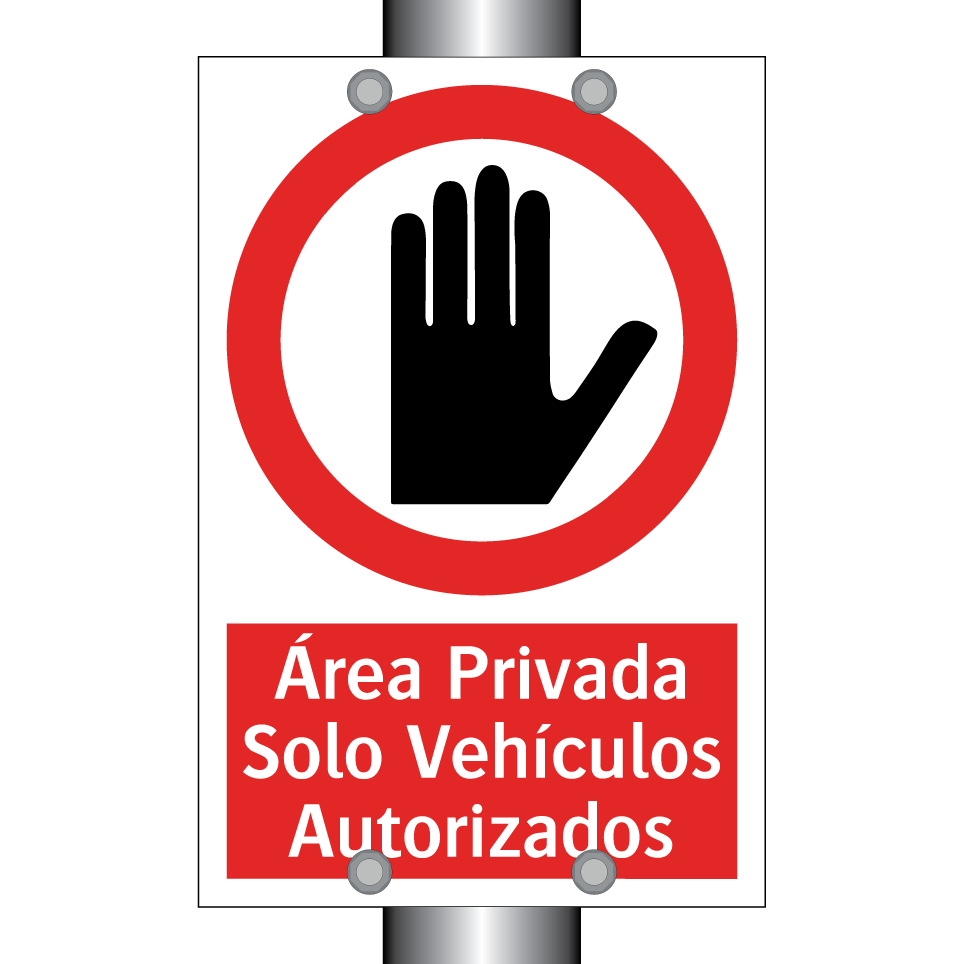 Área Privada Solo Vehículos Autorizados
