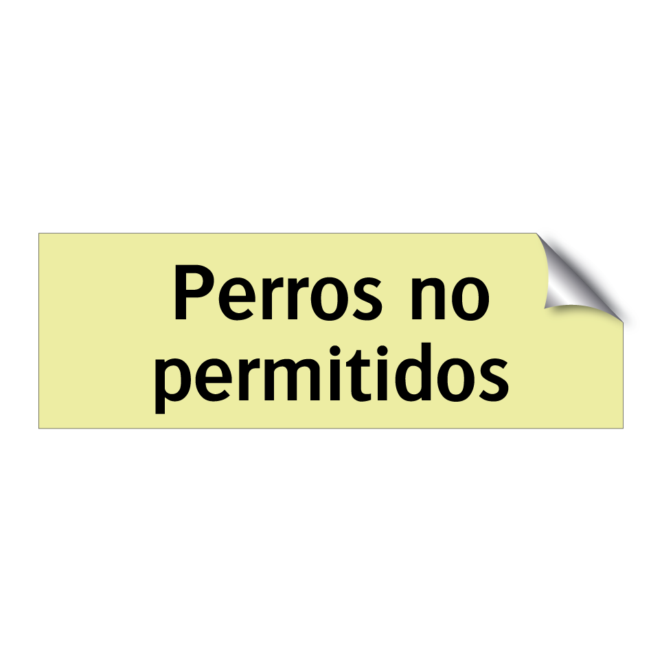 Perros no permitidos